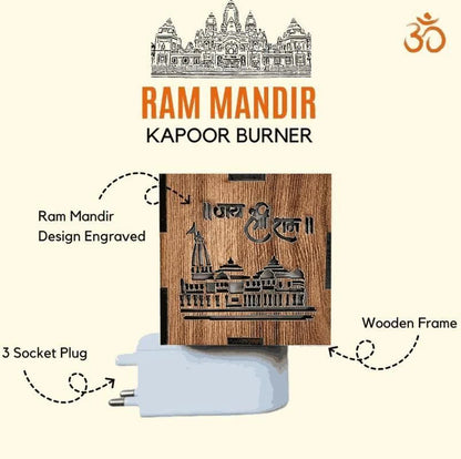 3-in-1 Ayodhya Ram Mandir Kapur Dani & Night Lamp